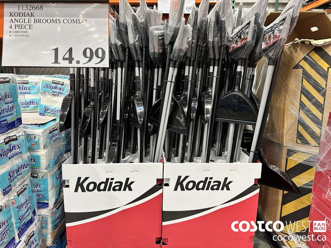 1132668 KODIAK ANGLE BROOMS COMBO 4 PIECE $14.99
