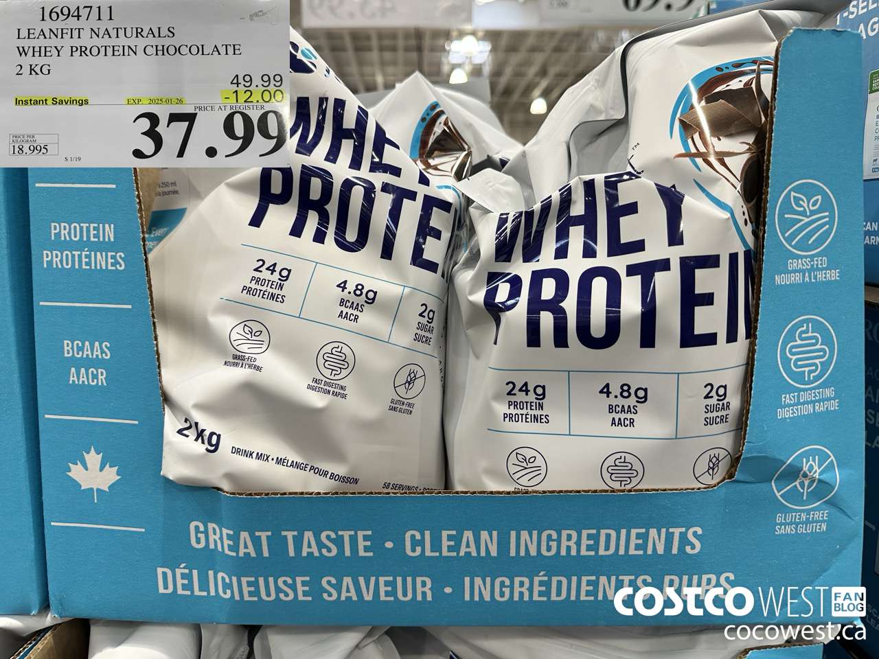 1694711 LEANFIT NATURALS WHEY PROTEIN CHOCOLATE 2 KG ($12.00 INSTANT SAVINGS EXPIRES ON 2025-01-26) $37.99