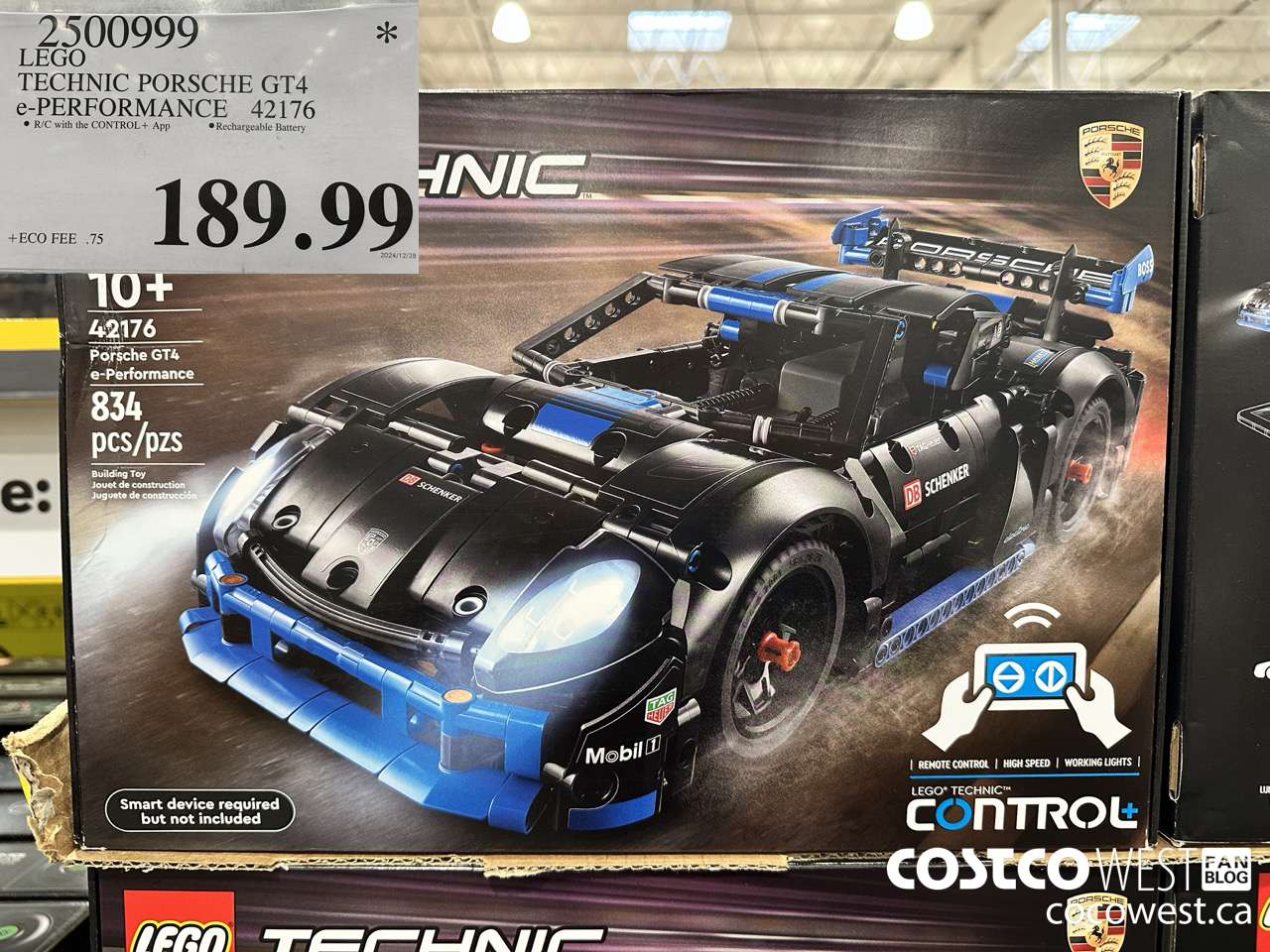 2500999 LEGO TECHNIC PORSCHE GT4 E-PERFORMANCE 42176 $189.99