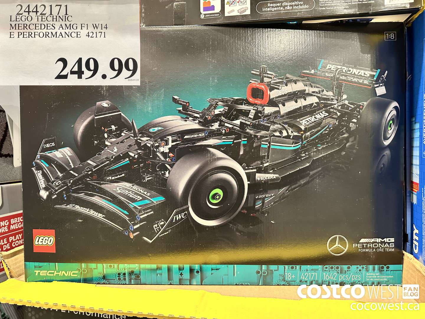 2442171 LEGO TEHNIC MERCEDES AMG F1 W14 E PERFORMANCE 42171 $249.99