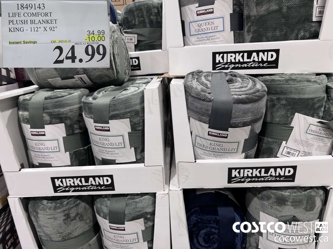 1849143 LIFE COMFORT PLUSH BLANKET KING 112