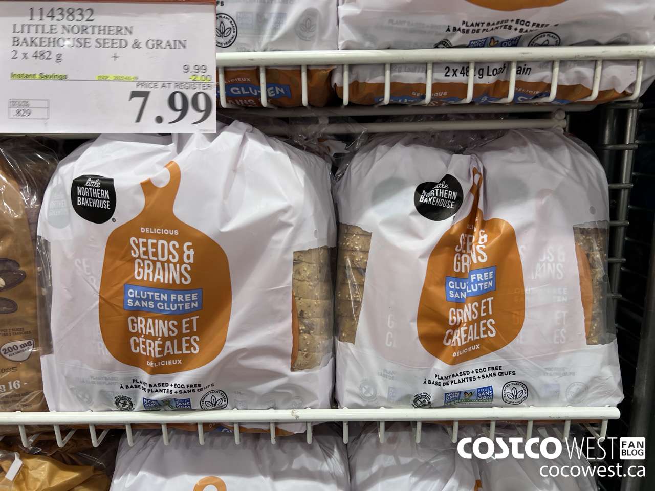 1143832 LITTLE NORTHERN BAKEHOUSE SEEDS & GRAINS 2 X 482 G ($2.00 INSTANT SAVINGS) $7.99