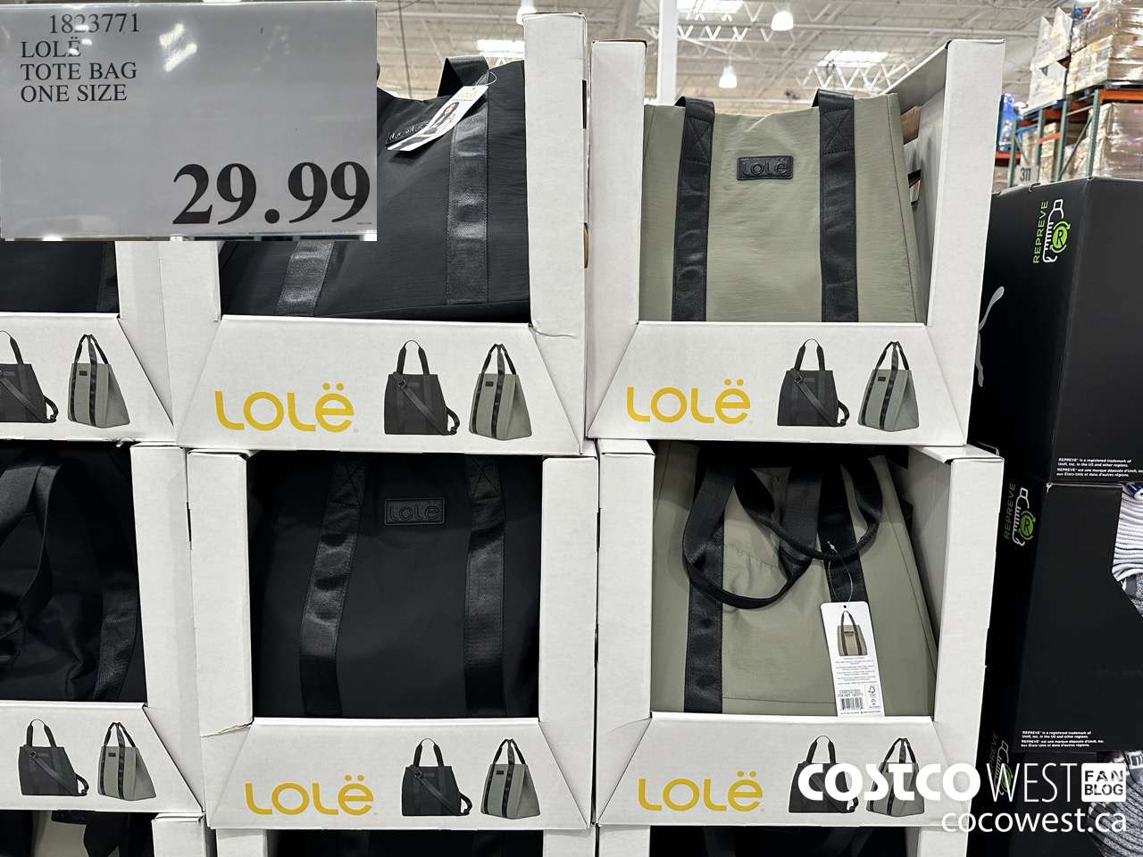1823771 LOLE TOTE BAG ONE SIZE $29.99