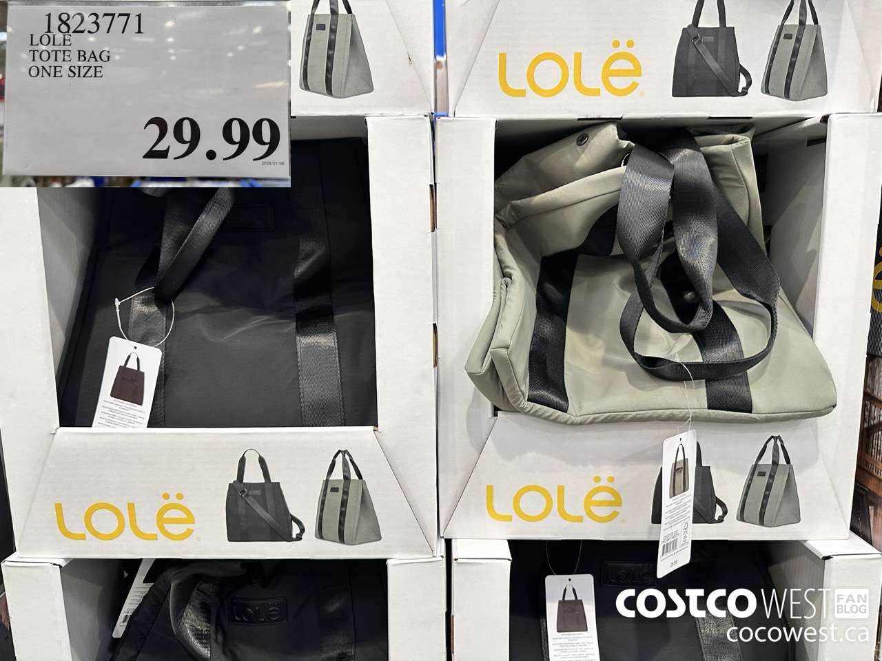 1823771 LOLE TOTE BAG ONE SIZE $29.99
