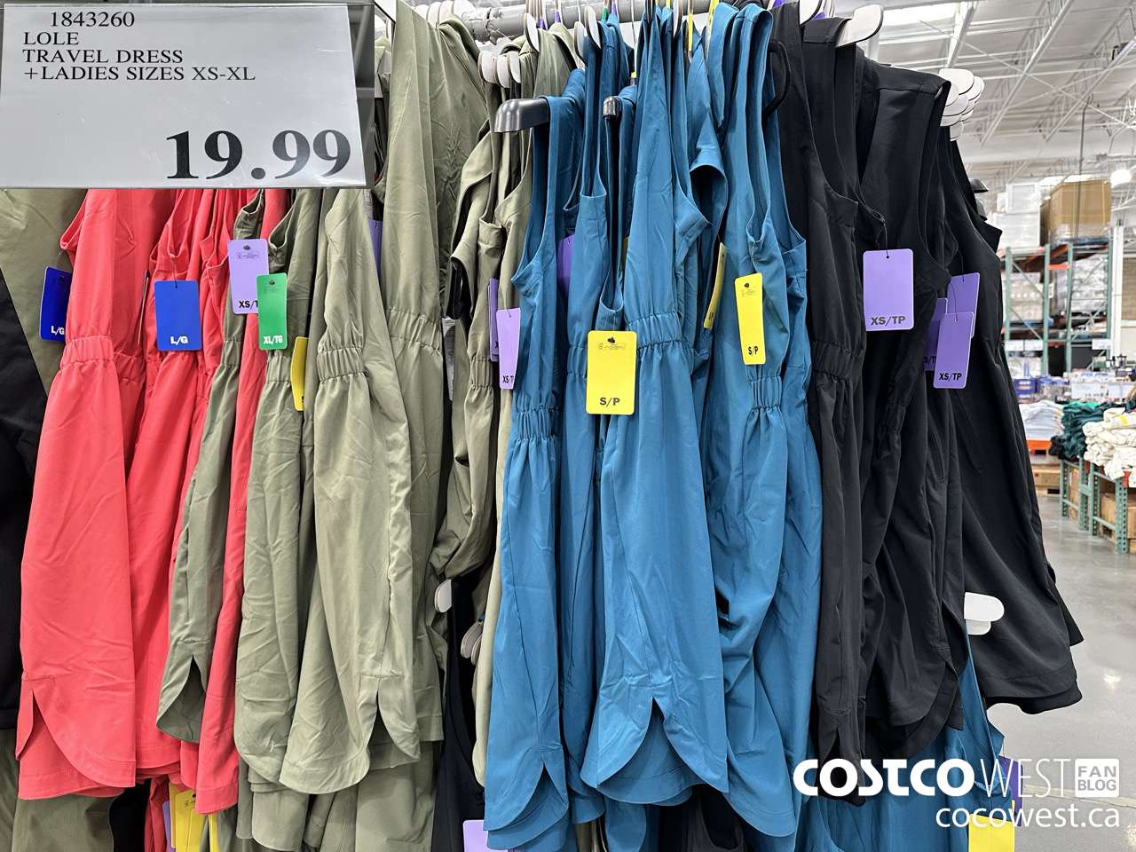 1843260 LOLE TRAVEL DRESS LADIES SIZES XS-XL $19.99