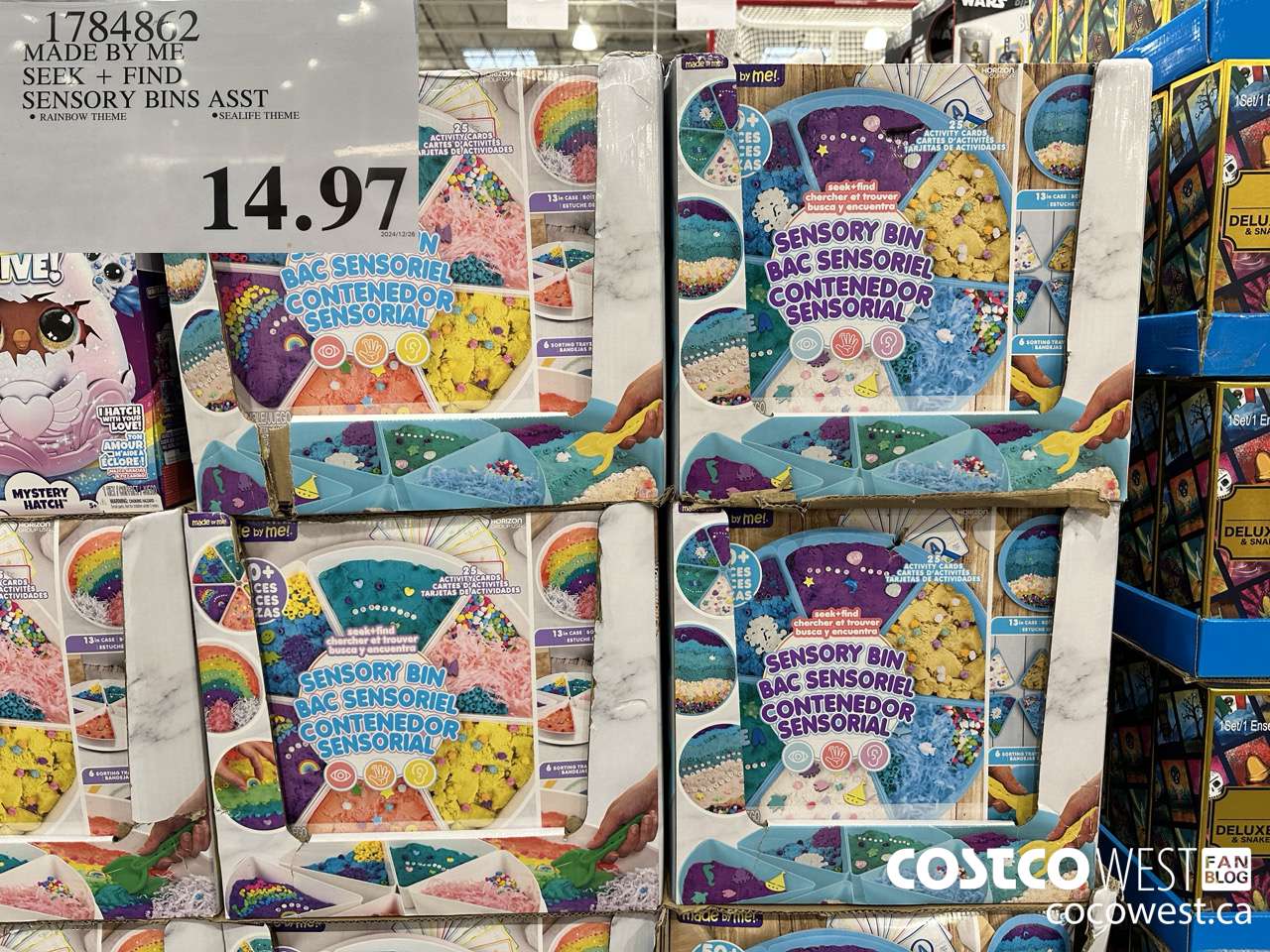 1784862 MADE BY ME SEEK + FIND SENSORY BINS ASST $14.97