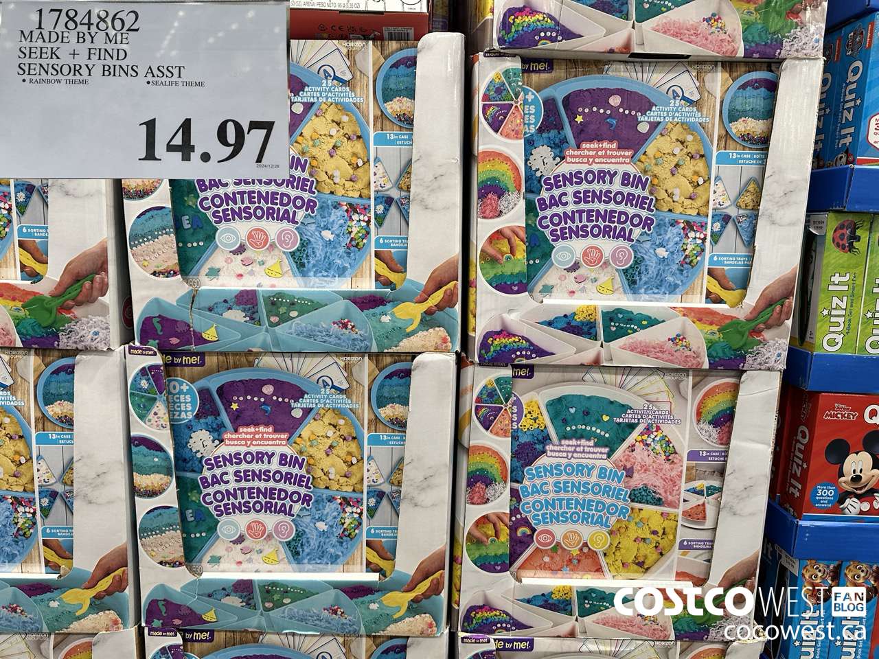 1784862 MADE BY ME SEEK + FIND SENSORY BINS ASST $14.97