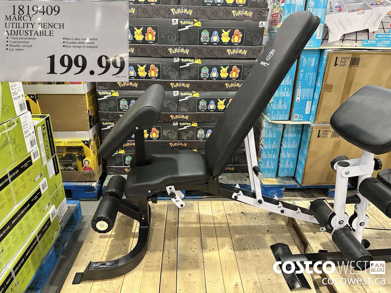 1819409 MARCY UTILITY BENCH ADJUSTABLE $199.99