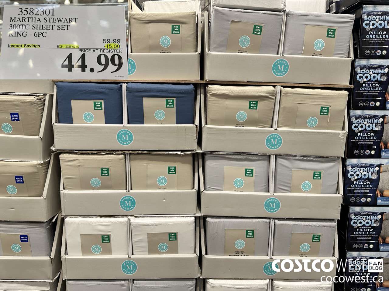 3582301 MARTHA STEWART 300TC SHEET SET KING 6PC ($15.00 INSTANT SAVINGS EXPIRES ON 2025-02-02) $44.99