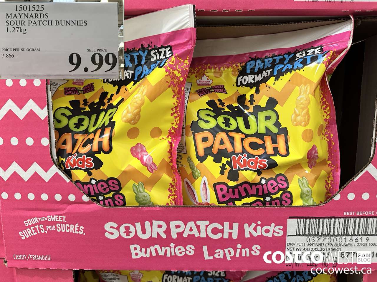 1501525 MAYNARDS SOUR PATCH BUNNIES 1.27kg $9.99