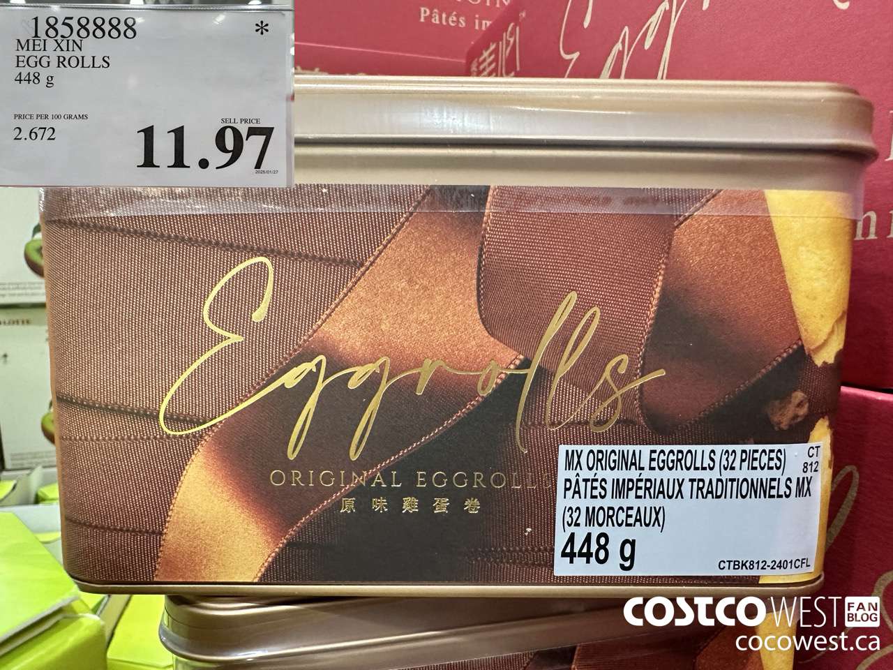 1858888 MEI XIN EGG ROLLS 448G $11.97