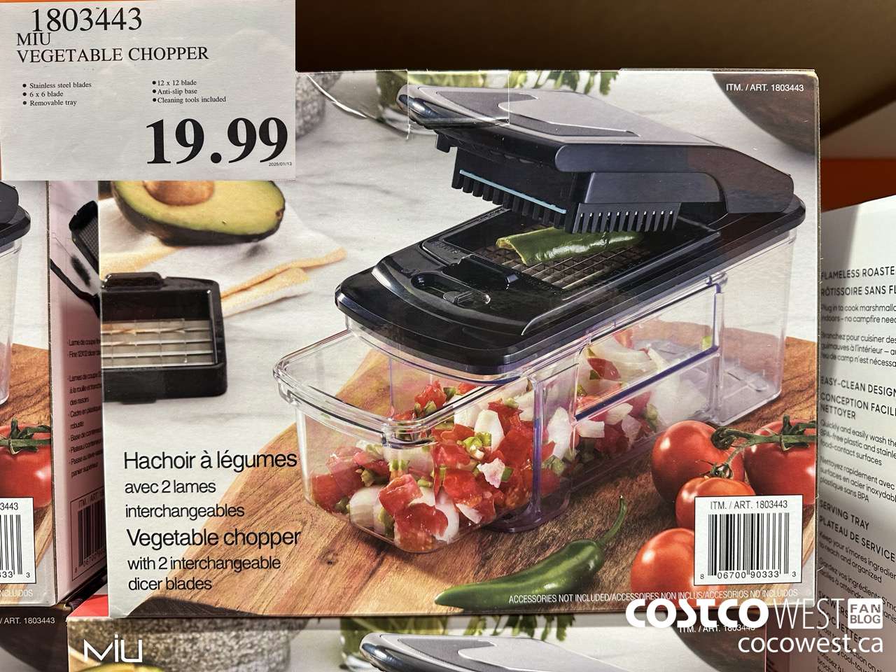 1803443 MIU VEGETABLE CHOPPER $19.99