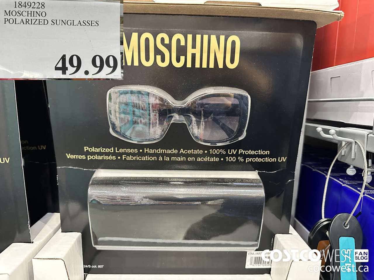 1849228 MOSCHINO POLARIZED SUNGLASSES $49.99
