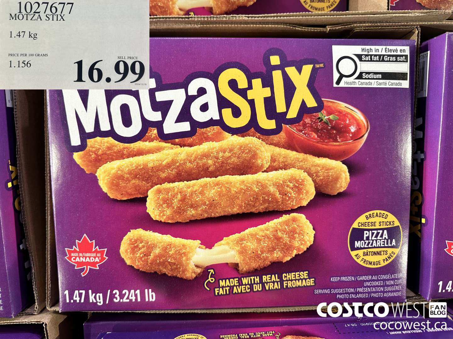 1027677 MOTZA STIX 1.47 kg $16.99