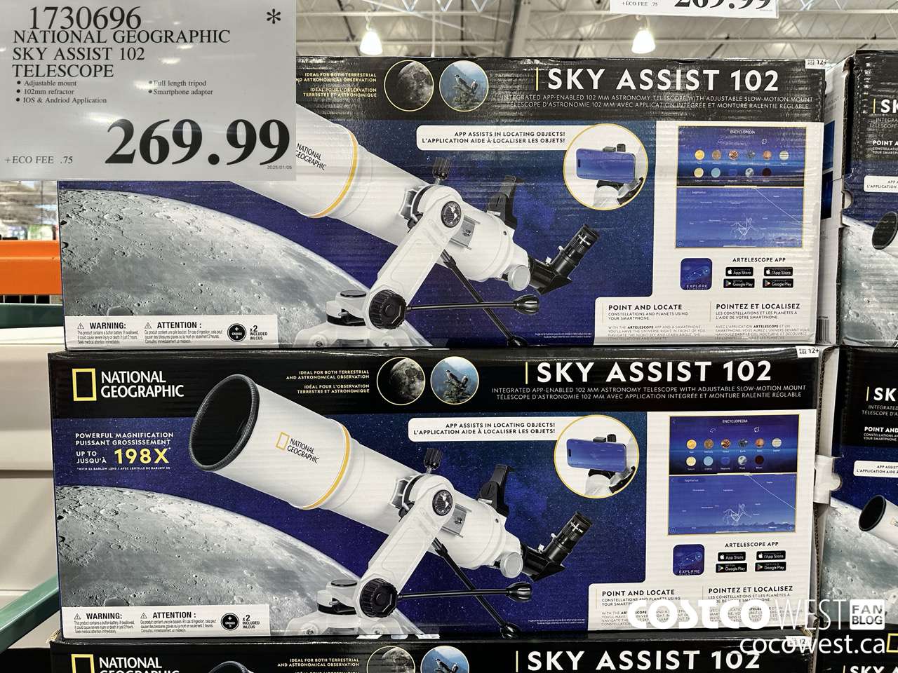1730696 NATIONAL GEOGRAPHIC SKY ASSIST 102 TELESCOPE $269.99