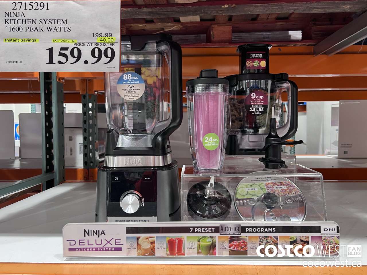 2715291 NINJA KITCHEN SYSTEM 1600 PEAK WATTS ($40.00 INSTANT SAVINGS EXPIRES ON 2025-01-12) $159.99