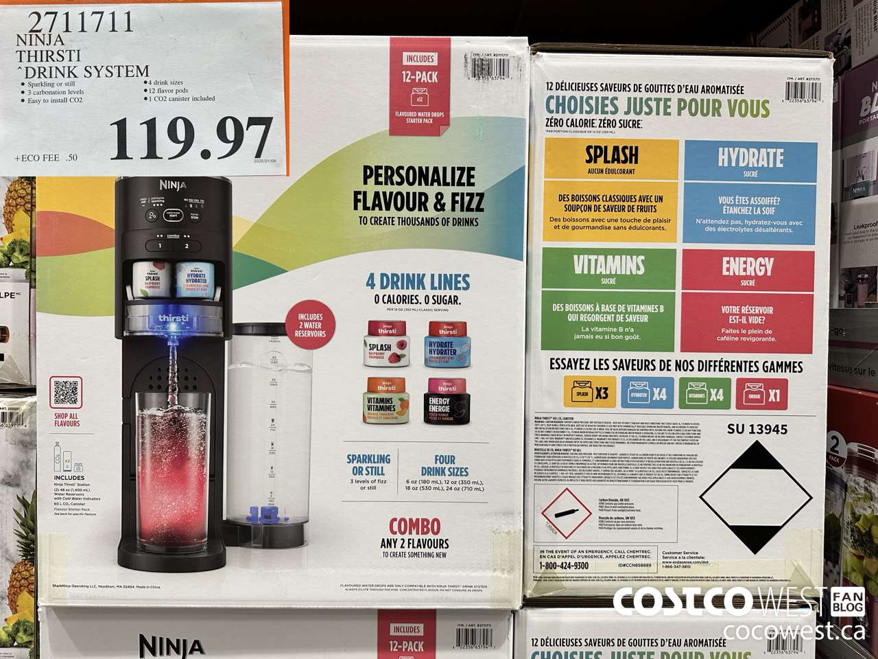 2711711 NINJA THIRSTI DRINK SYSTEM $119.97