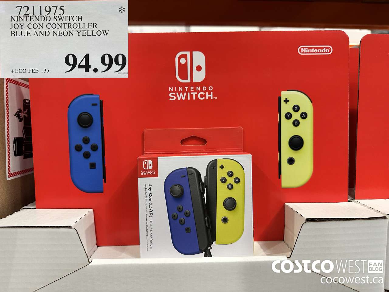 7211975 NINTENDO JOY-CON SWITCH CONTROLLER $94.99