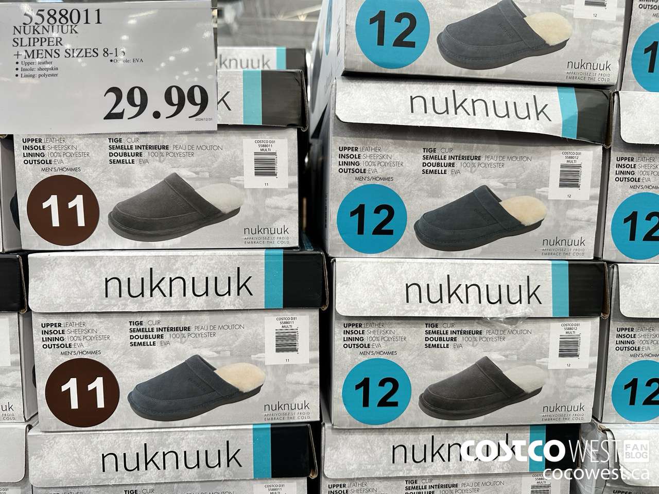 5588011 NUKNUUK SLIPPER MENS SIZES 8-13 $29.99
