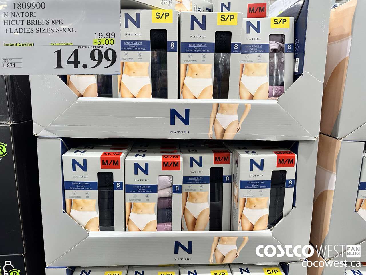 1809900 N NATORI HICUT BRIEFS 8PK LADIES SIZES S-XXL ($5.00 INSTANT SAVINGS EXPIRES ON 2025-02-23) $14.99