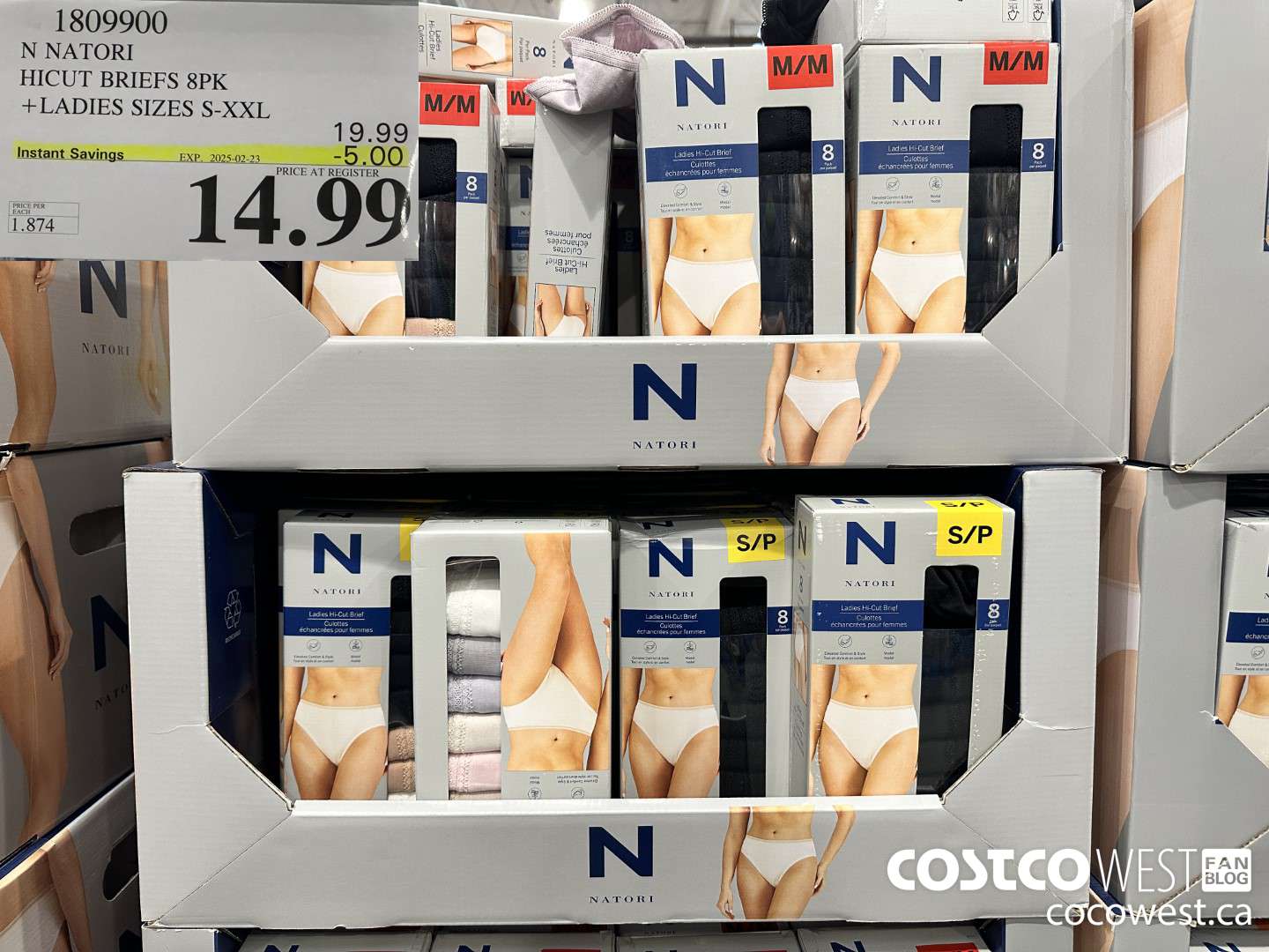 1809900 N NATORI HICUT BRIEFS 8PK LADIES SIZES S-XXL ($5.00 INSTANT SAVINGS EXPIRES ON 2025-02-23) $14.99