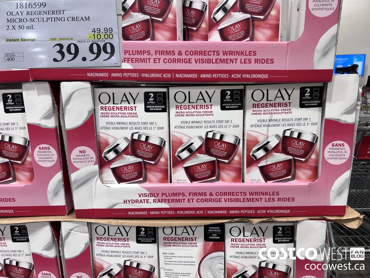1816599 OLAY REGENERIST 2 X 50ML ($10.00 INSTANT SAVINGS EXPIRES ON 2025-01-26) $39.99