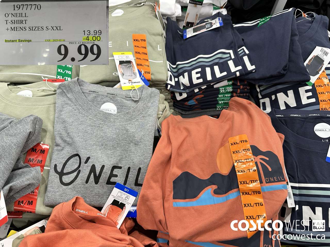 1977770 O'NEILL T-SHIRT MENS SIZES S-XXL ($4.00 INSTANT SAVINGS EXPIRES ON 2025-02-16) $9.99