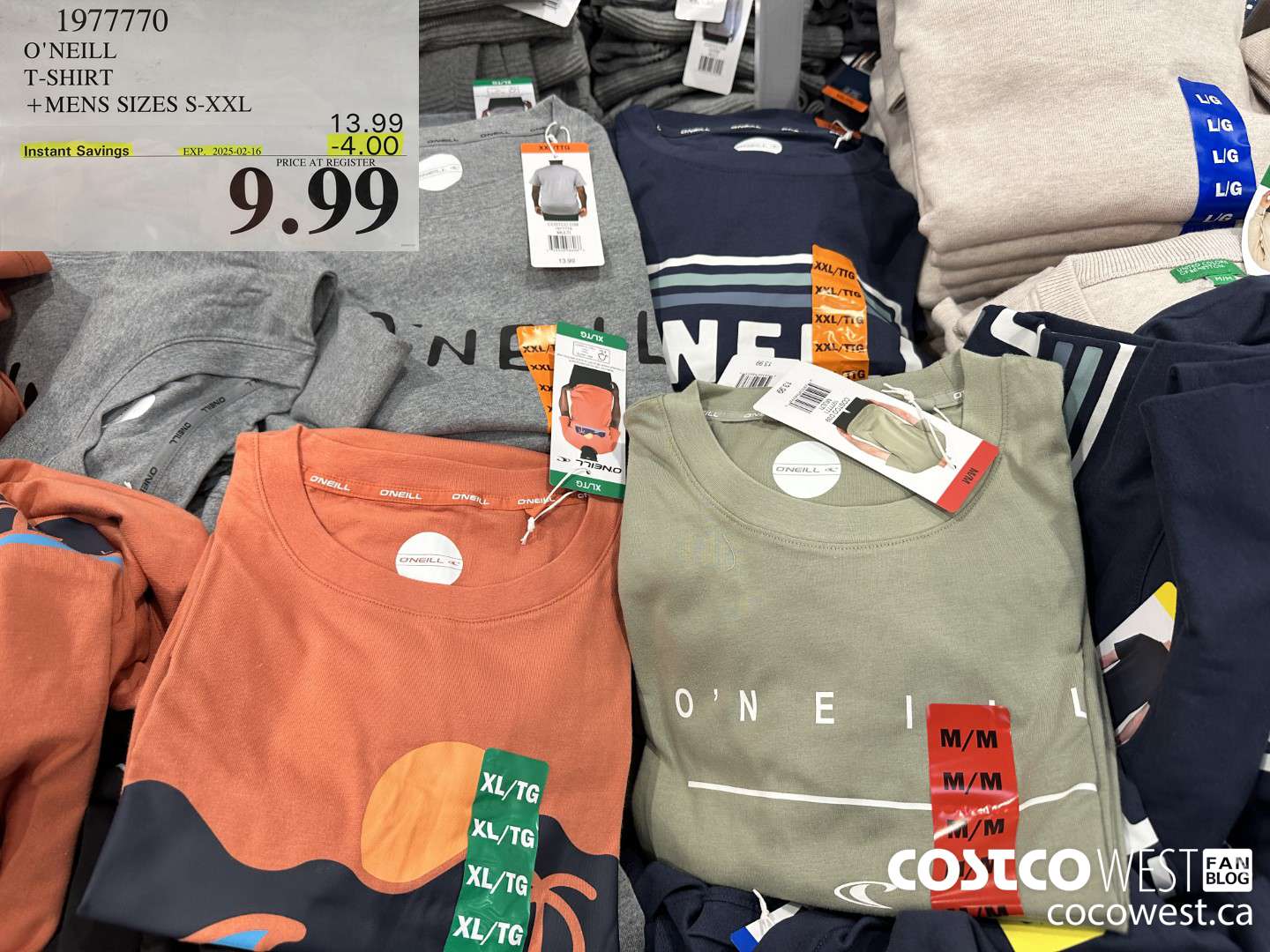 1977770 O'NEILL T-SHIRT MENS SIZES S-XXL ($4.00 INSTANT SAVINGS EXPIRES ON 2025-02-16) $9.99