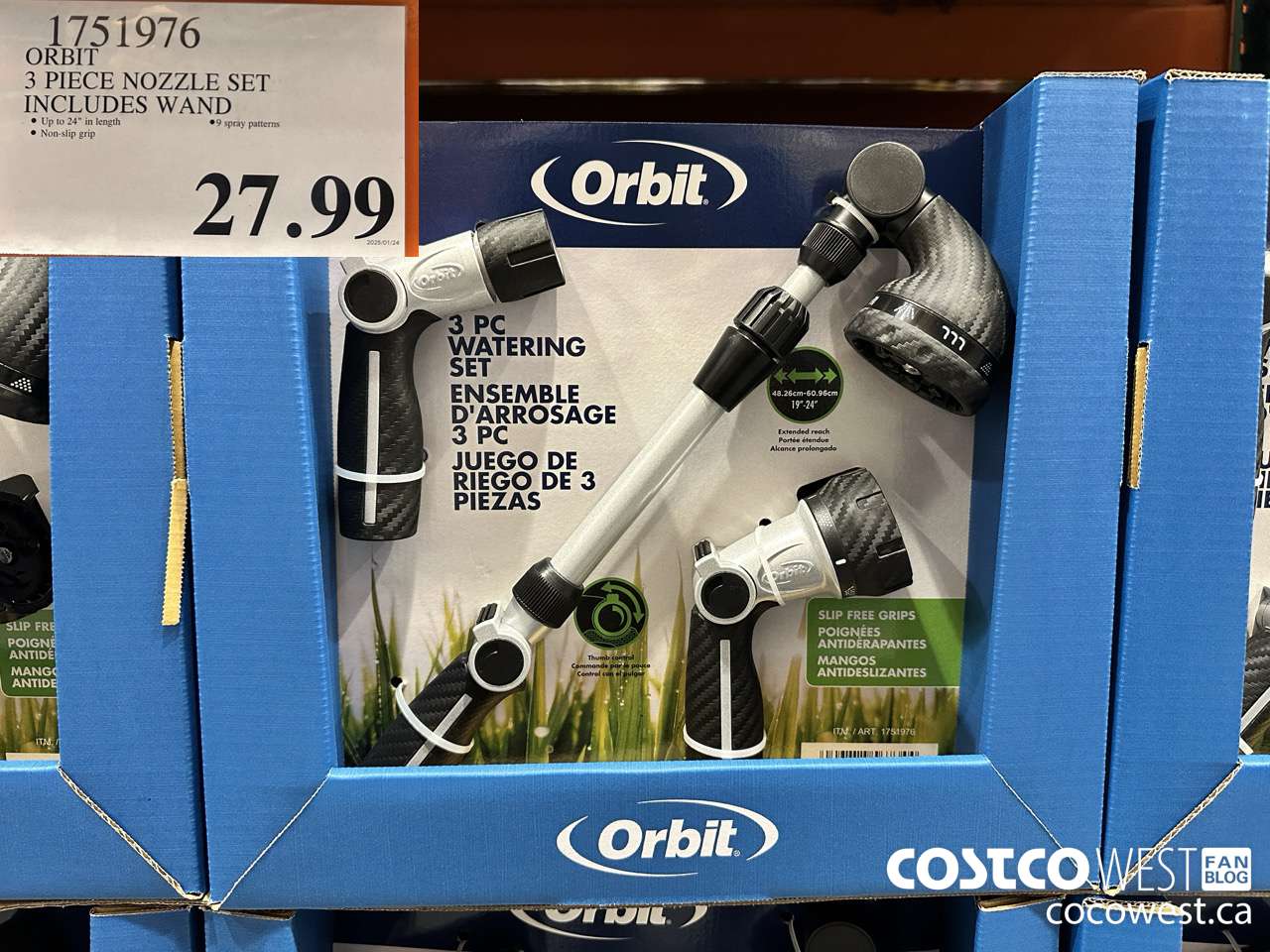 1751976 ORBIT 3 PIECE NOZZLE SET INCLUDES WAND $27.99