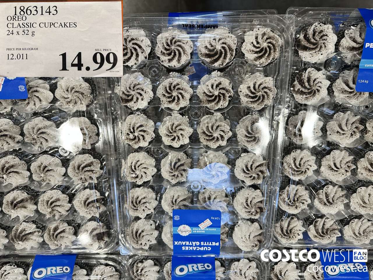 1863143 OREO CLASSIC CUPCAKES 24 X 52G $14.99