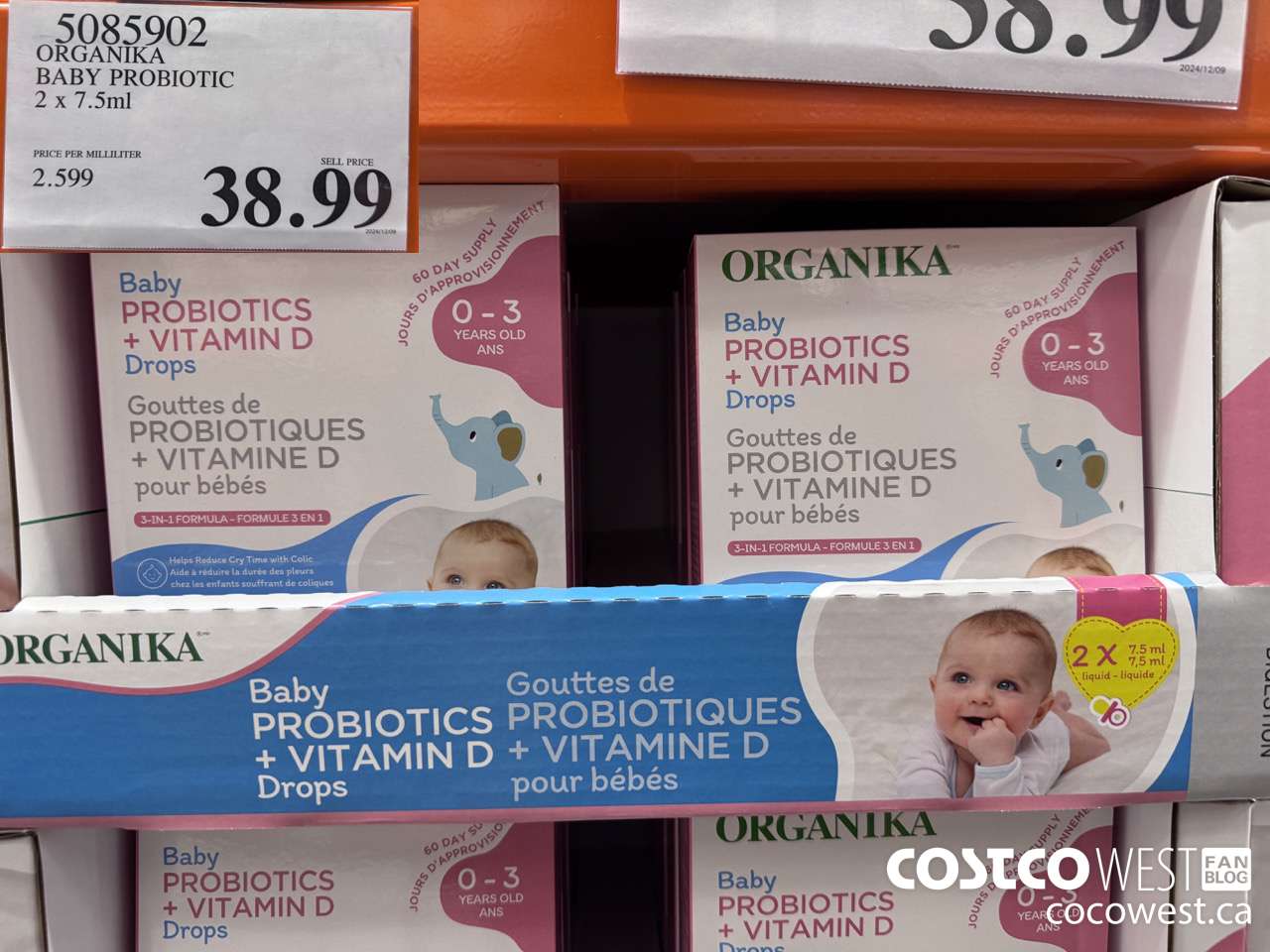 5085902 ORGANIKA BABY PROBIOTIC 2 X 7.5ML $38.99