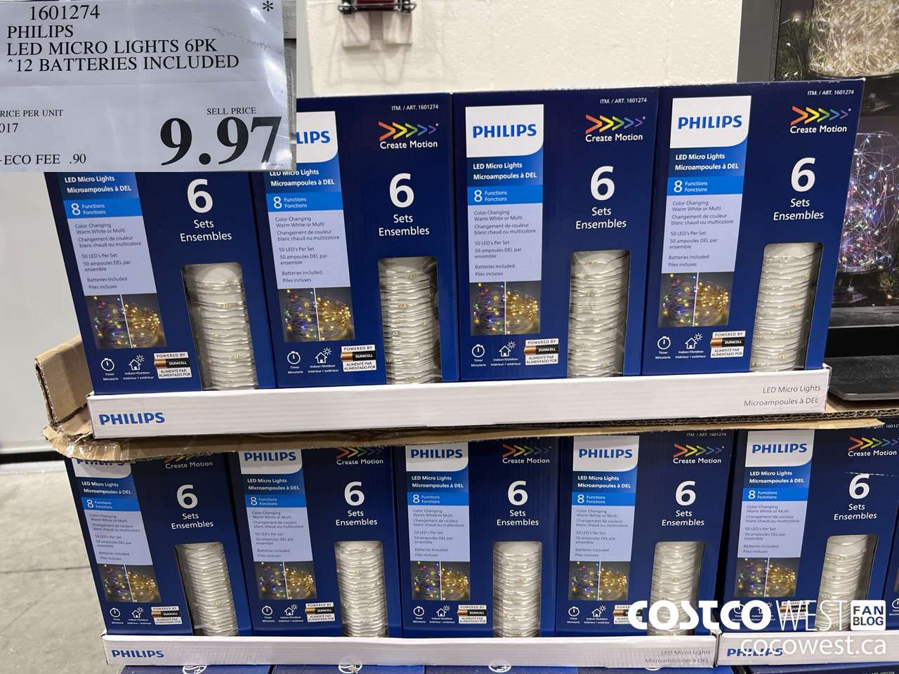 1601274 PHILIPS LED MICRO LIGHTS 6PK 12 BATTERIES INCLUDED $9.97