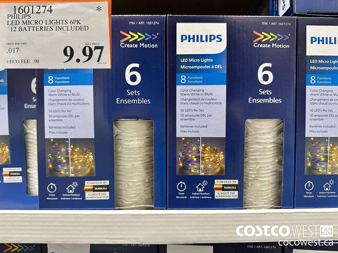 1601274 PHILIPS LED MICRO LIGHTS 6PK 12 BATTERIES INCLUDED $9.97