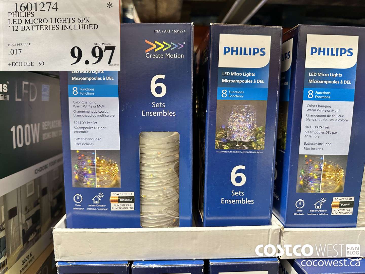 1601274 PHILIPS LED MICRO LIGHTS 6PK 12 BATTERIES INCLUDED $9.97