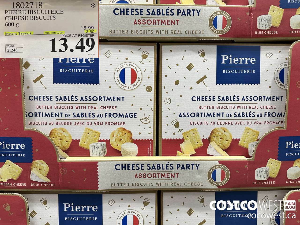 1802718 PIERRE BISCUITERIE CHEESE SABLES ASSORT 600G ($3.50 INSTANT SAVINGS EXPIRES ON 2025-02-09) $13.49