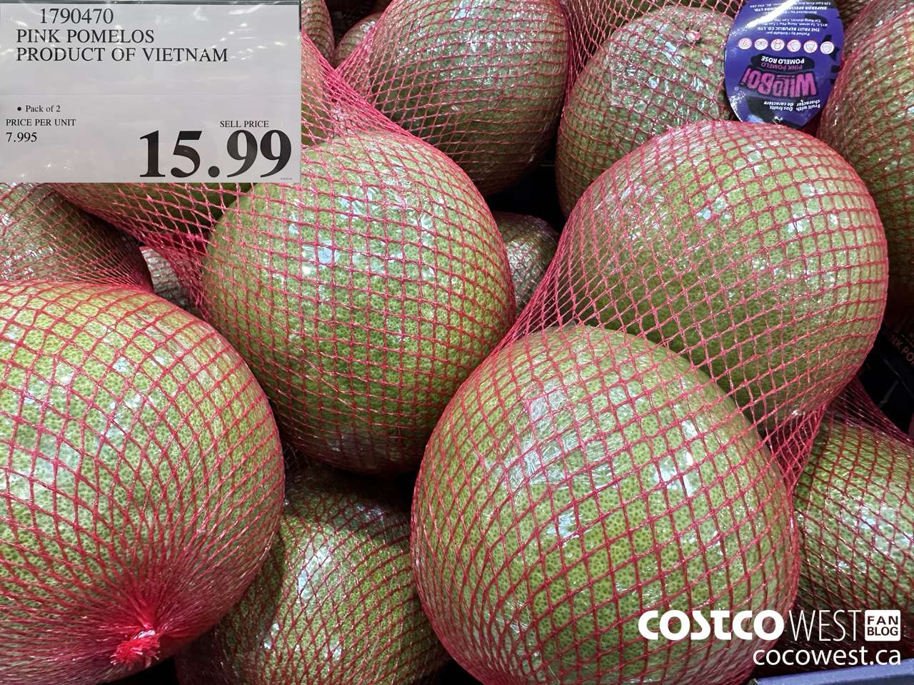 1790470 PINK PUMMELO PRODUCT OF VIETNAM $15.99