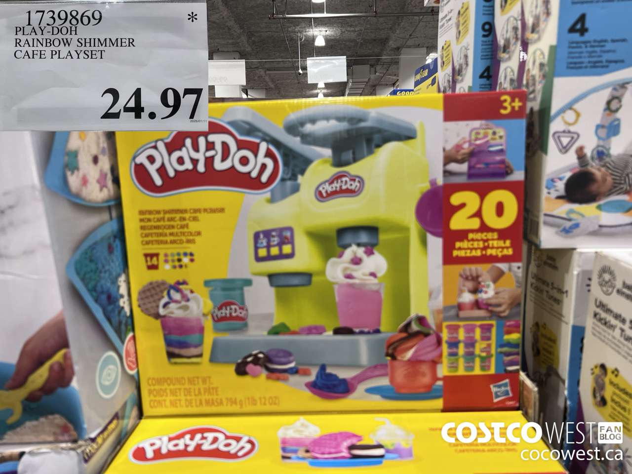 1739869 PLAY-DOH RAINBOW SHIMMER CAFE PLAYSET $24.97