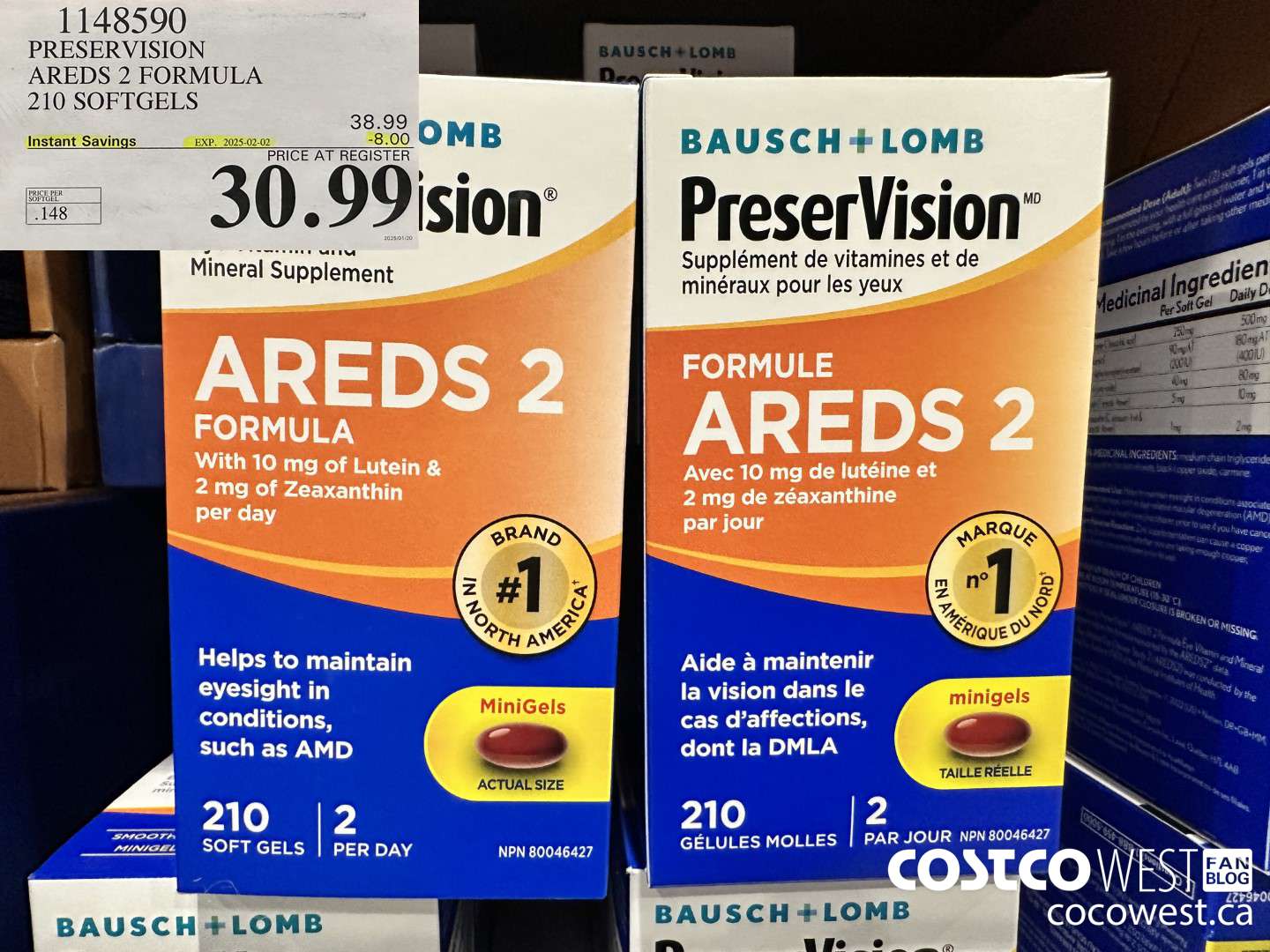 1148590 PRESERVISION AREDS 2 FORMULA 210 SOFTGELS ($8.00 INSTANT SAVINGS EXPIRES ON 2025-02-02) $30.99