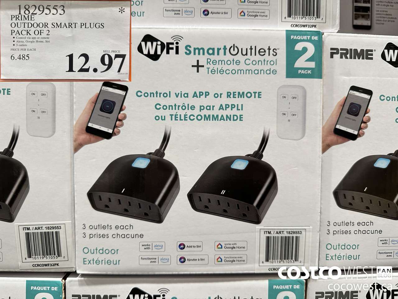 1829553 PRIME OUTDOOR SMART PLUGS PACK OF 2 $12.97