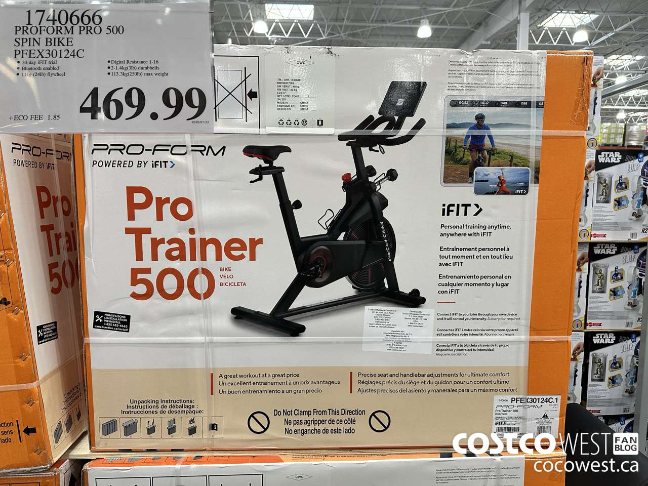 1740666 PROFORM PRO 500 SPINNER BIKE FY24 PFEX30124C $449.99