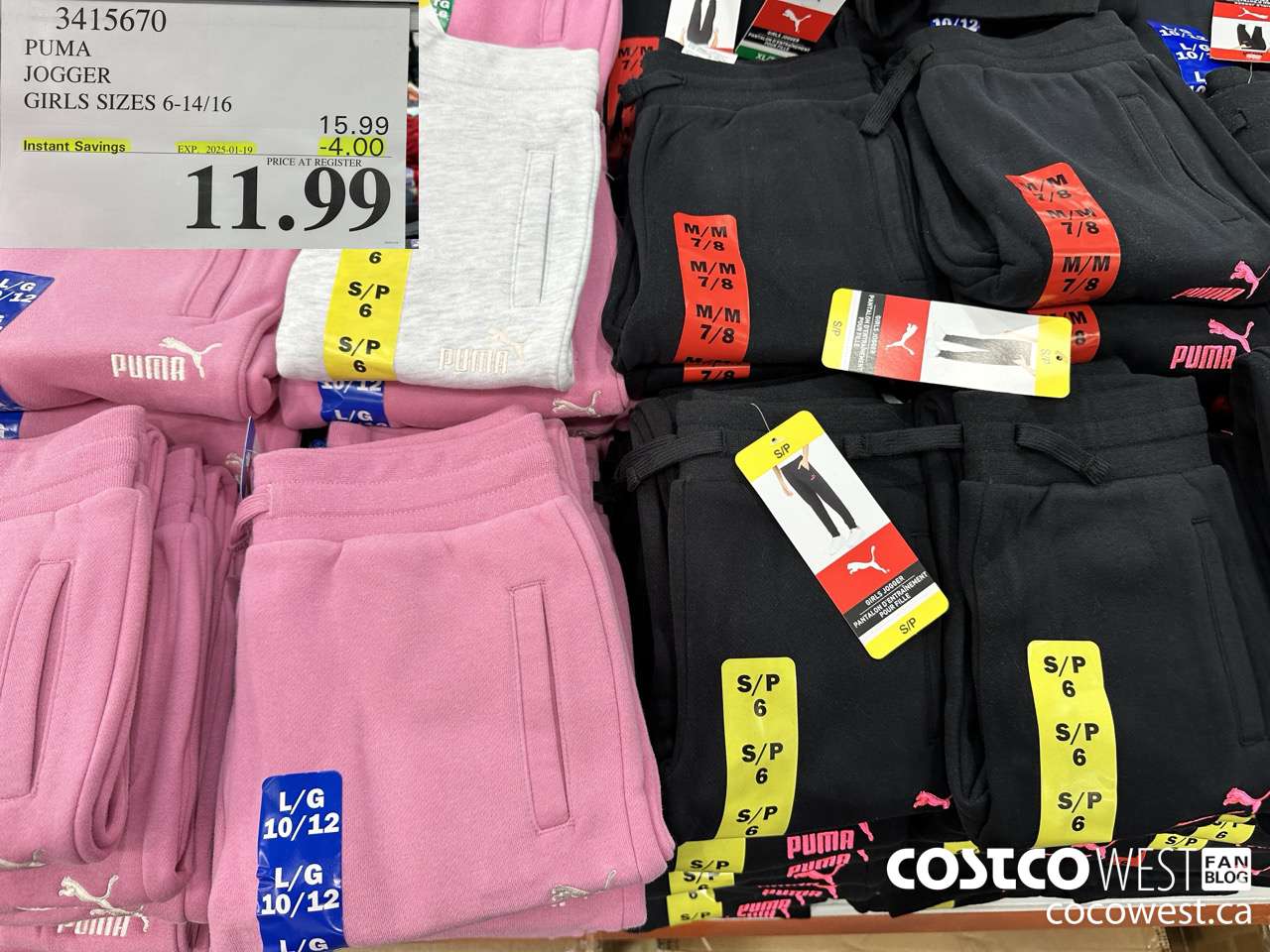 3415670 PUMA JOGGER GIRLS SIZES 6-14/16 ($4.00 INSTANT SAVINGS EXPIRES ON 2025-01-19) $11.99