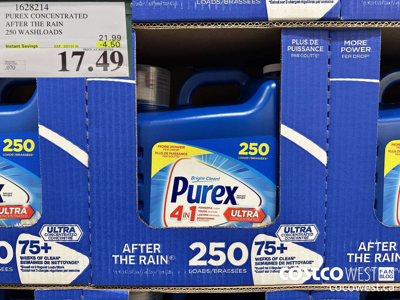 1628214 PUREX CONCENTRATED AFTER THE RAIN 250 WASHLOADS ($4.50 INSTANT SAVINGS EXPIRES ON 2025-01-26) $17.49