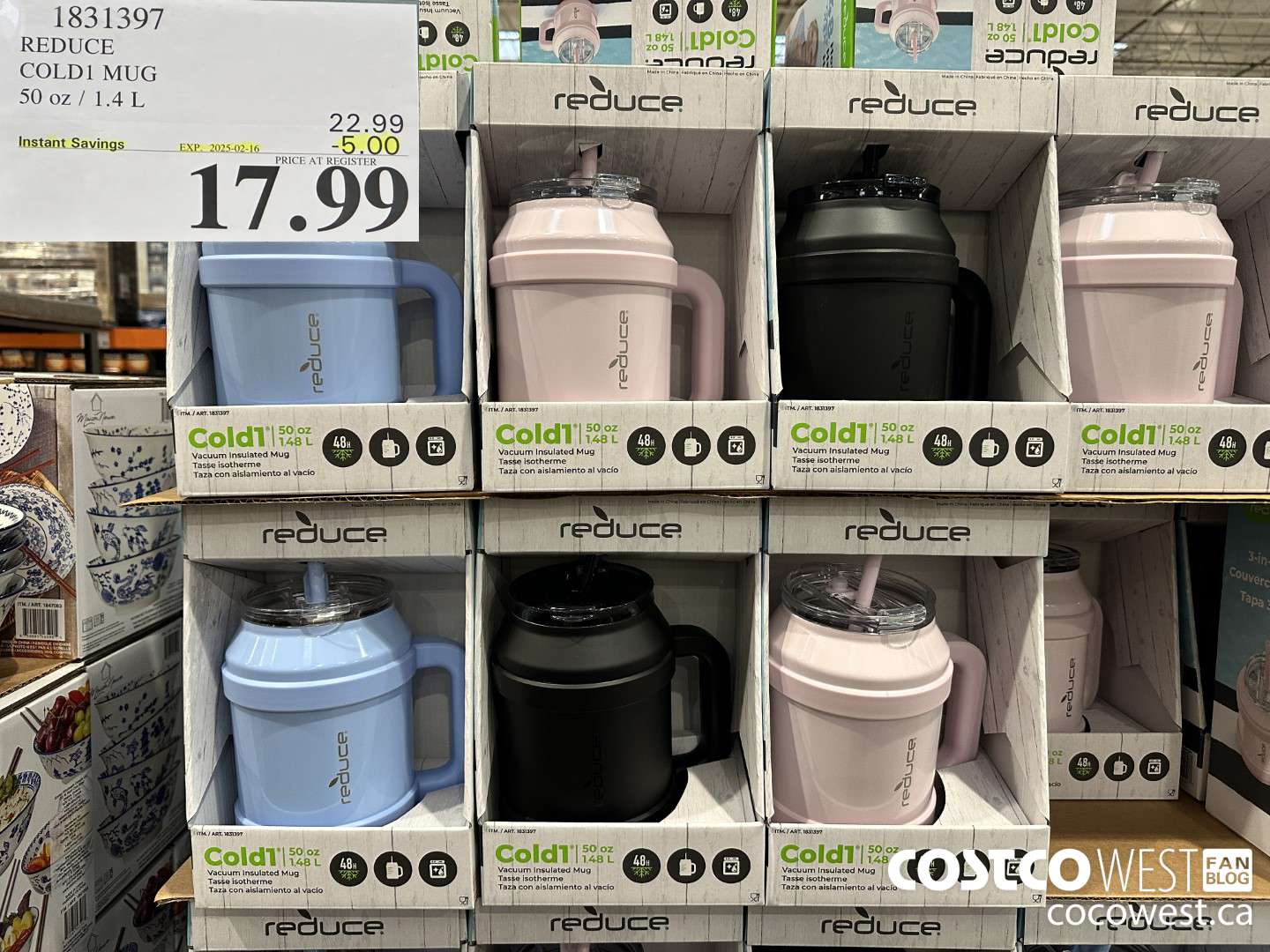 1831397 REDUCE COLD1 MUG 50 OZ/1.4L ($5.00 INSTANT SAVINGS EXPIRES ON 2025-02-16) $17.99