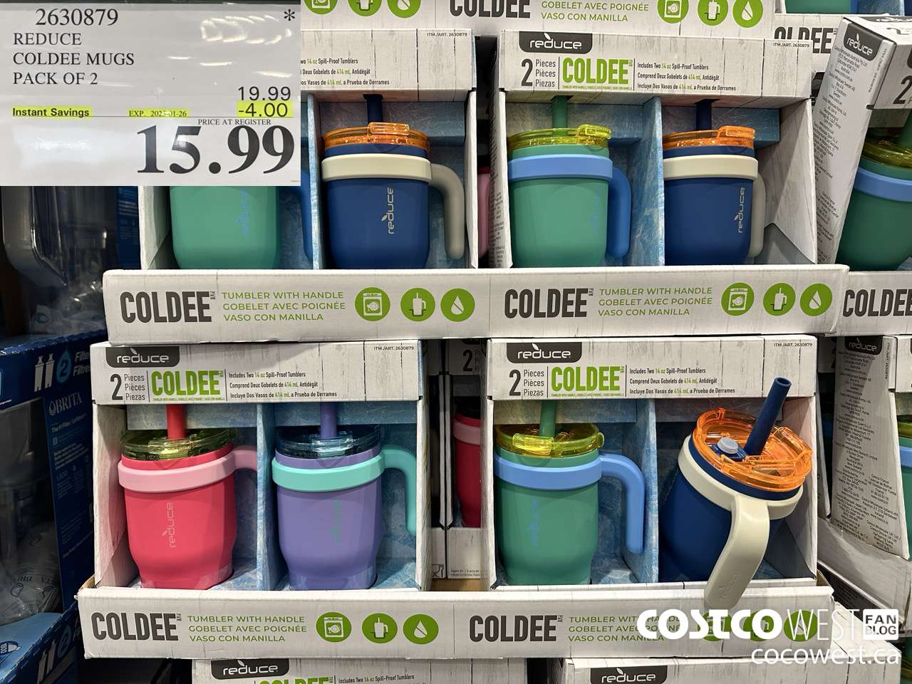 2630879 REDUCE COLDEE MUGS PACK OF 2 ($4.00 INSTANT SAVINGS EXPIRES ON 2025-01-26) $15.99
