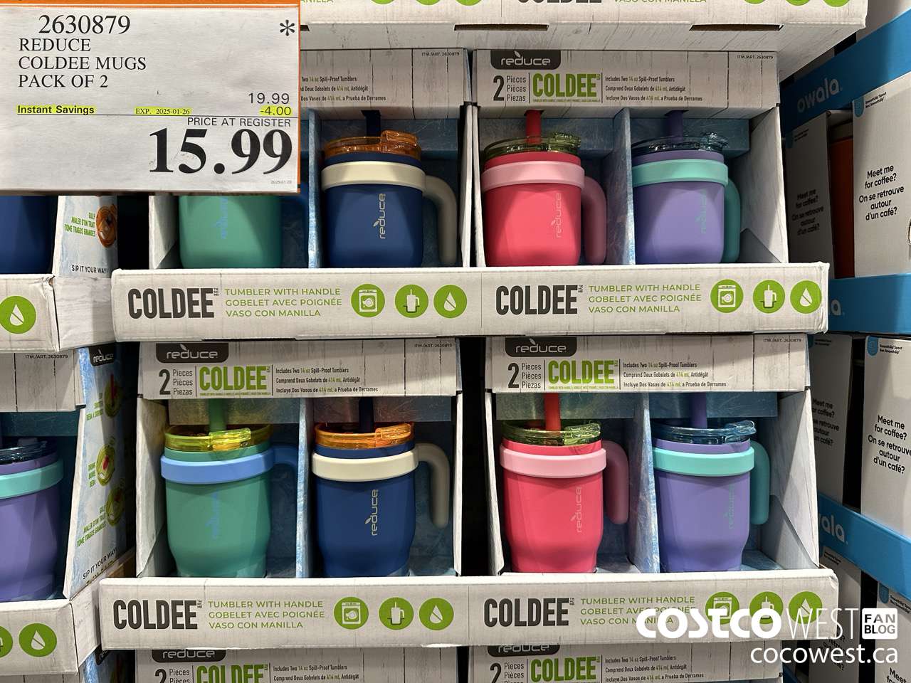 2630879 REDUCE COLDEE MUGS PACK OF 2 ($4.00 INSTANT SAVINGS EXPIRES ON 2025-01-26) $15.99