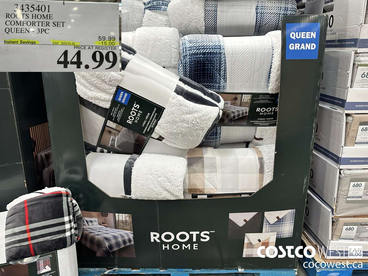 3435401 ROOTS HOME COMFORTER SET QUEEN 3PC ($15.00 INSTANT SAVINGS EXPIRES ON 2025-01-26) $44.99