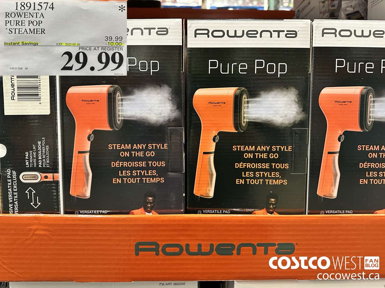 1891574 ROWENTA PURE POP STEAMER ($10.00 INSTANT SAVINGS EXPIRES ON 2025-02-16) $29.99