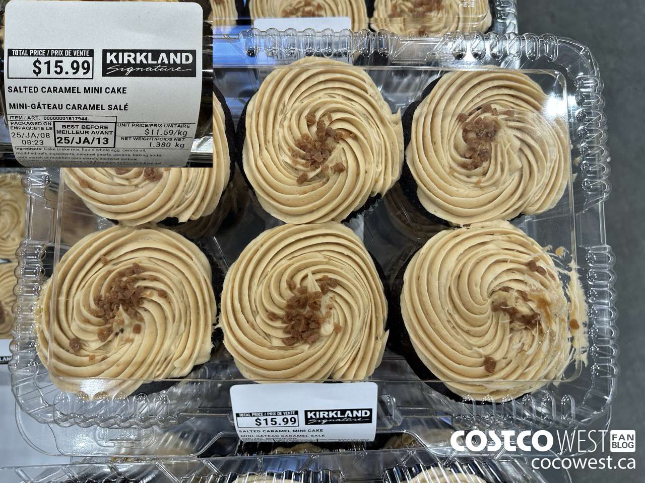 181744 SALTED CARAMEL MINI CAKE $15.99