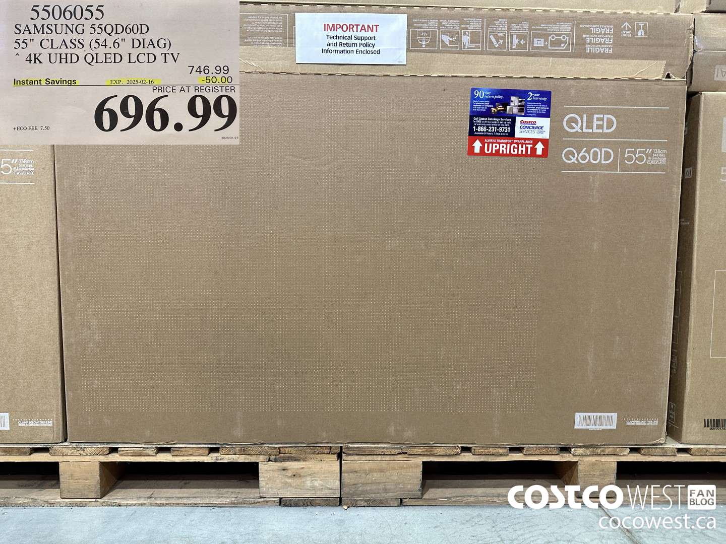 5506055 SAMSUNG 55QD60D 55