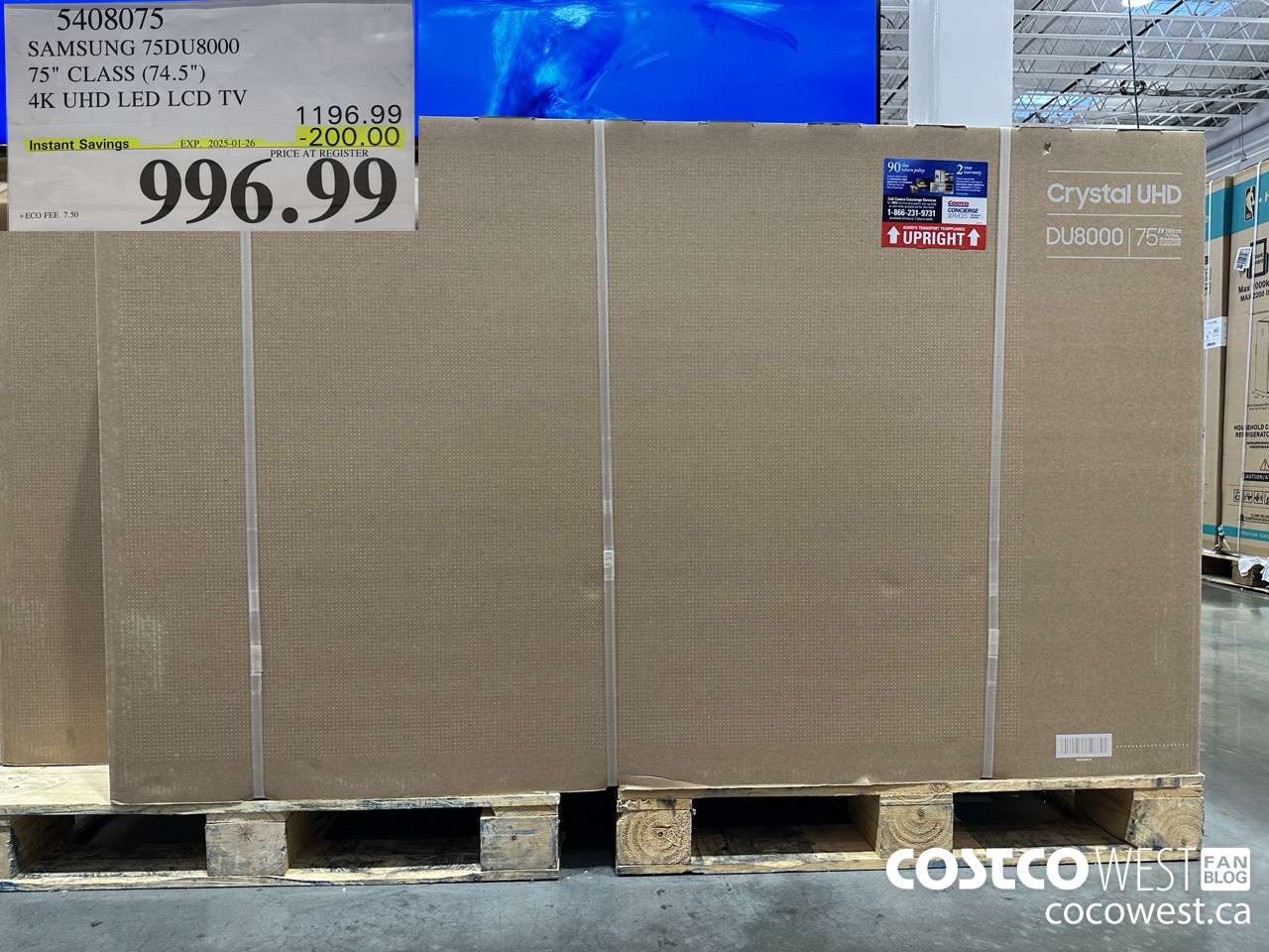 5408075 SAMSUNG 75DU8000 75